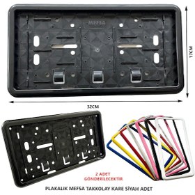 Resim Plakalık Plastik Tak Kolay Kare Siyah Çerçeveli 2 Adet 