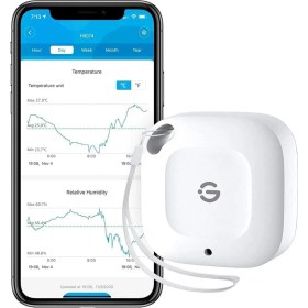 Resim Bluetooth Termometre Higrometre, 80M Menzilli, Uygulamalı Takip ve Veri Depolama 