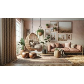 Resim Venspor Modern ve Konforlu Salon Arkaplanı 200 x 150 cm Fon Duvar Örtüsü 