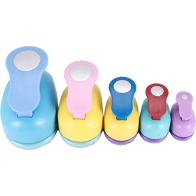 Resim Praise6 Daire Kağıt Zımbası, Kağıt El Sanatları Için 5 Adet Daire Zımbası, 5 Farklı Boyutta Daire Delgeç, Rastgele Renkler (Yurt Dışından) 