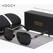 Resim Fastbuy Wangxi Voggy Retro Polarize Metal Güneş Gözlüğü - Siyah Simli Gri Uv400 Bisiklet Ve Açık Hava Altın 