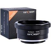 Resim K&F Consept Pentacon 6 Kiev 60 Lens - Canon Ef Lens Montaj Ada... 