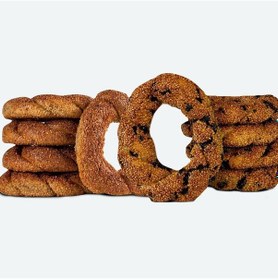 Resim 5 Ad.Siyez Unlu Susamlı + 5 Ad.D.Çikolatalı Simit 