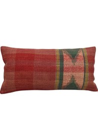 Resim Zehra Abla Halı Yeni El Dokuma Dekoratif Lumbar Kilim Kırlent Yastık Kılıfı 6653 Çok Renkli 
