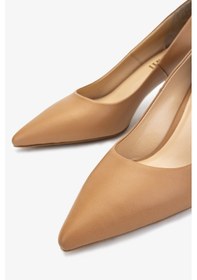 Resim Valmenti Kadın Taba Deri Topuklu Ayakkabı 1074 2088 Bn Ayk Y25 Taba Dr Taba 