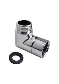 Resim Springsun Dayanıklı Pirinç Duş Kol Dirseği - G1/2" Bağlantı, 90 Açılı, Siyah Mat, Kolay Montaj 