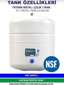 Resim Aquafair 8 Lt Su Arıtma Cihazı Çelik Tank Nsf Sertifikalı 