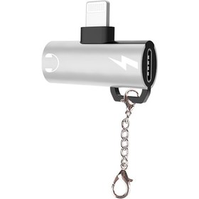 Resim Ally Lightning to Dual Lightning Dönüştürücü Adaptör Gümüş 