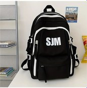 Resim Honeybeeshop Siyah Kampüs Seyahat Sırt Çantası Yüksek Estetik Dayanıklı Ve Rahat Siyah 