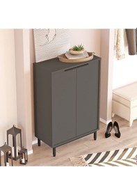 Resim Summy Ayakkabılık Metal Ayaklı 5 Raflı Antrasit Sum1-an Antrasit 