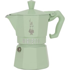 Resim Feyza Design Yüksek Kaliteli 3 Kişilik Moka Pot, Şık Yeşil Tasarım 