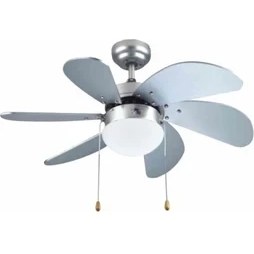 Resim Vanti KCF282 60W Silver 6 Kanatlı Avizeli Tavan Vantilatörü 