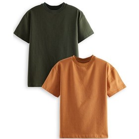Resim Denokids Erkek Çocuk Basic Oversize 2'li T-shirt Takım Renkli 