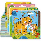 Resim 72 adet Ebeveyn-Çocuk Hayvan Jigsaw Puzzles Çocuklar için, Renkli Anaokulu Eğitici Oyuncak Ebeveyn-Çocuk Etkileşimi ile, Koordinasyon ve Motor Becerileri Geliştirme, Öğrenme Aktivitesi, Okula Dönüş Hediyesi 