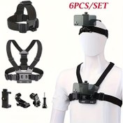 Resim 6 Parça Spor Kamera Seti: GoPro/Telefon/Osmo ve Diğer Aksiyon Kameraları için Telefon Tutucu Aksesuarları, Çıkış 