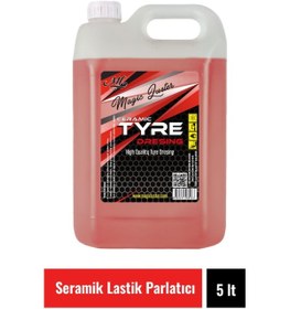 Resim MAGIC LUSTER Lastik Jel Parlatıcı Tyre Dressing Ceramic Konsantre (1*3 ) ( Seramik Içerikli Lastik Parlatıcı ) 