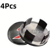 Resim Chuangyinshop One Set 4 Adet 56mm S Emblem Jant Kapakları Cooper S Jcw R55 R56 R60 R61 F54 Clubman Countryman Aksesuar 