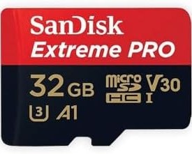 Resim SanDisk 32GB Extreme Pro MicroSDHC Hafıza Kartı, 100 MB/sn'e kadar - SDSQXCG-032G-GN6MA 