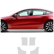 Resim Lumaworld Tesla Model 3 Kapı Köşesi Şeffaf Koruma Filmi Çizilme Önleyici Tpu Ppf 