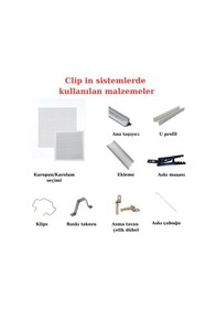 Resim Asma Tavan Metal Clip İn Bordürlü, 60x60 Cm, 0.7 Mm, Beyaz 