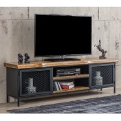 Resim Eymense Iron Ladin Ahşap Tv Sehpası 