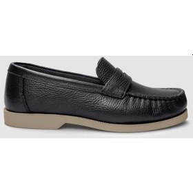 Resim Hakiki Deri Füme Kadın Günlük Ayakkabı-fume Füme 