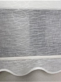 Resim Bbb Keten Kumaşlı Çift Mekanizmalı Tül Stor Perde Tsk1004 Krem 