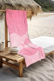 Resim Dijital Baskı Plaj Deniz Havlusu Balık Desenli Peştamal HVL0069 