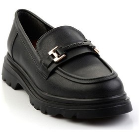 Resim Siyah Kadın Loafer Ayakkabı K01179828109 Siyah 