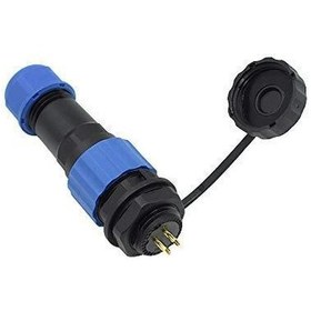 Resim Sd16 4 Pin 16Mm Su Geçirmez Konnektör Takımı - Panel Tipi 