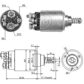 Resim Zm 24v Marş Otomatiği Bosch Tipi sol Çift Çıkış gümüş Civata N11.18955 