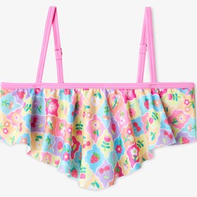 Resim Penti Renkli Kız Çocuk Cute Bandeau Bikini Takımı 
