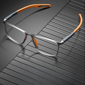 Resim 1 çift reçine ultra hafif kaymaz moda gözlük, erkek ve kadınlar için büyük çerçeve kare dekoratif gözlük 