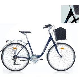 Resim Carraro Julio 28 Jant Şehir & Tur Bisikleti (Mat Siyah Mavi) 43 Kadro 