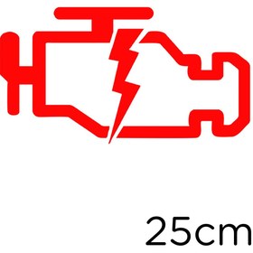 Resim MIGNATIS Kırılmış Elekttrik Çarpmış Su Vanası Sticker Yapıştırma 25cm - Kırmızı 