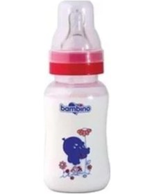 Resim Bambino 150 ML Natural Desenli Silikon Emzikli PP Biberon 