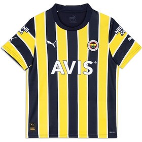 Resim Puma Fenerbahçe 2022-2023 Ev Sahibi Çubuklu Forma Çocuk 77000101 176 