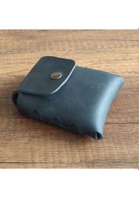 Resim Sumerian Leather Craft Deri Sigara Kılıfı Siyah 2 