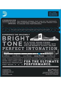 Resim D'addario Exl110w 3rd Wound Elektro Gitar Teli 10-46 