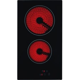 Resim Eminçelik Vc 320 2 Gözü Elektrikli Vitro Seramik Siyah Cam Domino 