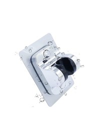 Resim Berev Yapışkanlı Duş Başlığı Askısı Mafsal Gri Krom 