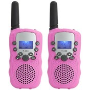 Resim Youmex T-388 Pembe Çocuklar İçin İki'li Kablosuz Walkie Talkie - Akıllı Gelişim Ve Aile Etkileşimi Eğitici Araç Pil Dahil Değil 