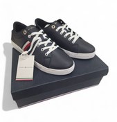 Resim Tommy Hilfiger TOMMY HİLFİGER ESSENTİAL WEBBİNG CUPSOLE 41 DERİ LACİVERT SPOR ERKEK AYAKKABI FW0FW07378 