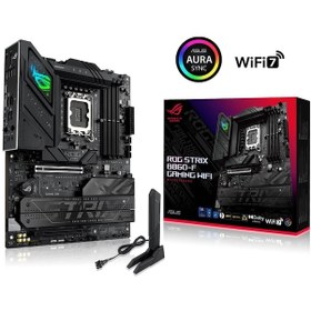 Resim Asus ROG Strix B860-F Gaming WiFi 9066 MHz (OC) DDR5 Soket LGA1851 M.2 HDMI DP Thunderbolt ATX Anakart 
