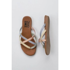 Resim Bueno Shoes Haki Multi Deri Kadın Parmak Arası Terlik 01WU7458 01WU7458 