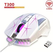 Resim Challenger Kablosuz Hxsj T300 2.4g Beyaz Fare Type-c Sarj Ofis Faresi Pc Dizustu Ve Masaustu Bilgisayarlar Icin T300 