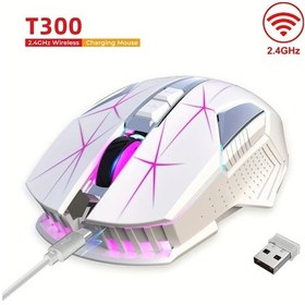 Resim Challenger Kablosuz Hxsj T300 2.4g Beyaz Fare Type-c Sarj Ofis Faresi Pc Dizustu Ve Masaustu Bilgisayarlar Icin T300 
