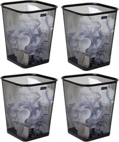 Resim STOREMAX PRStoRe Reader Mesh Çöp Kovası, Atık Kağıt Sepeti, Kare, Ofis, Metal Örgü, 9.8 "U x 9.8" G x 