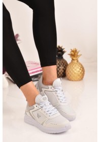 Resim Unisex Spor Ayakkabı Sneaker Beyaz 