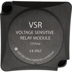 Resim 12v Otomatik Şarj Rölesi Vsr - İki Akü Yönetimi, Led Gösterge, 125a Sürekli Akım, Dayanıklı Fiberglas Kasa 